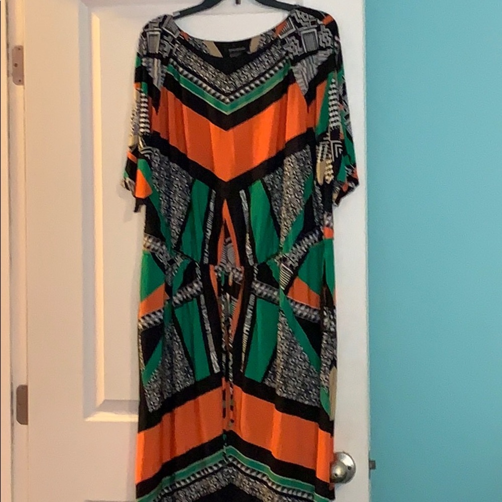 Geometric print dress